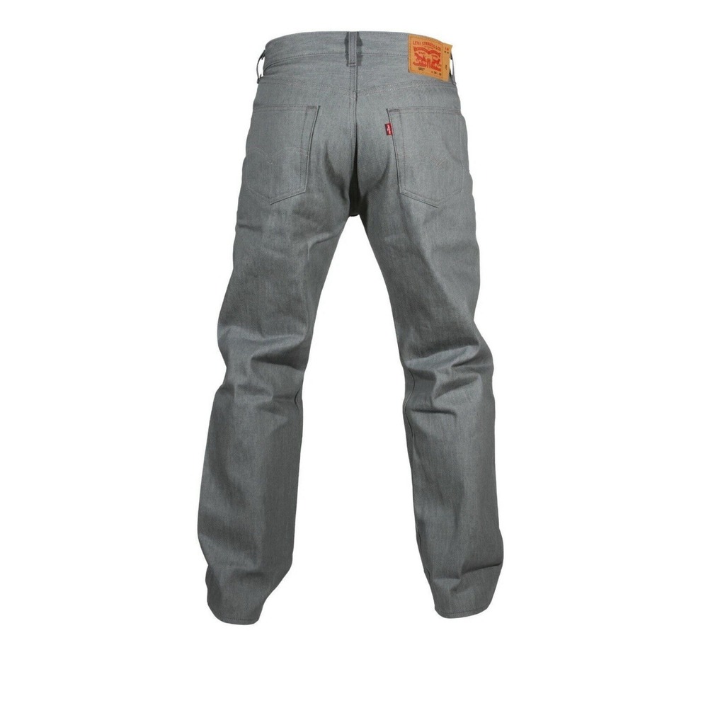 Levis 501 Shrink To Fit Button Fly Jeans Silver Gray Rigid 1403 Mens 38x38